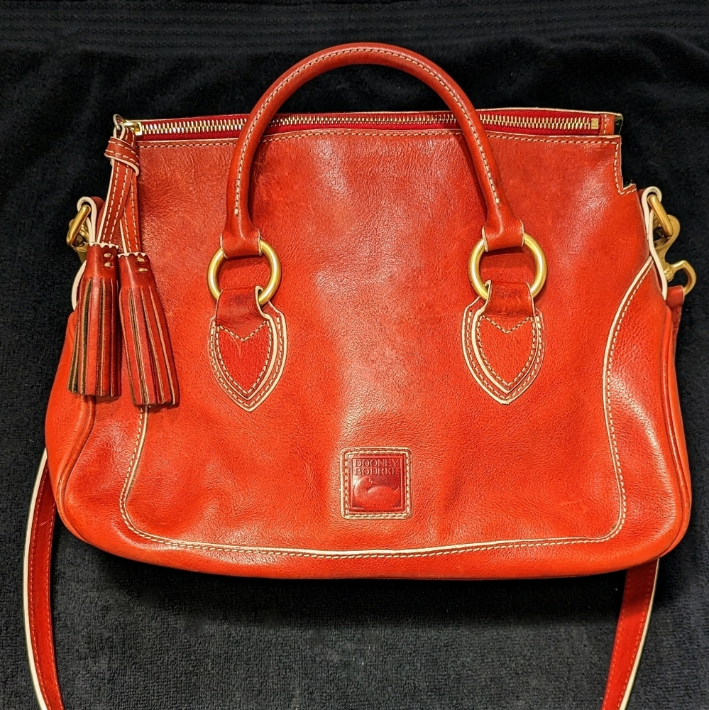 Red Vintage Dooney & Bourke Florentine Bag